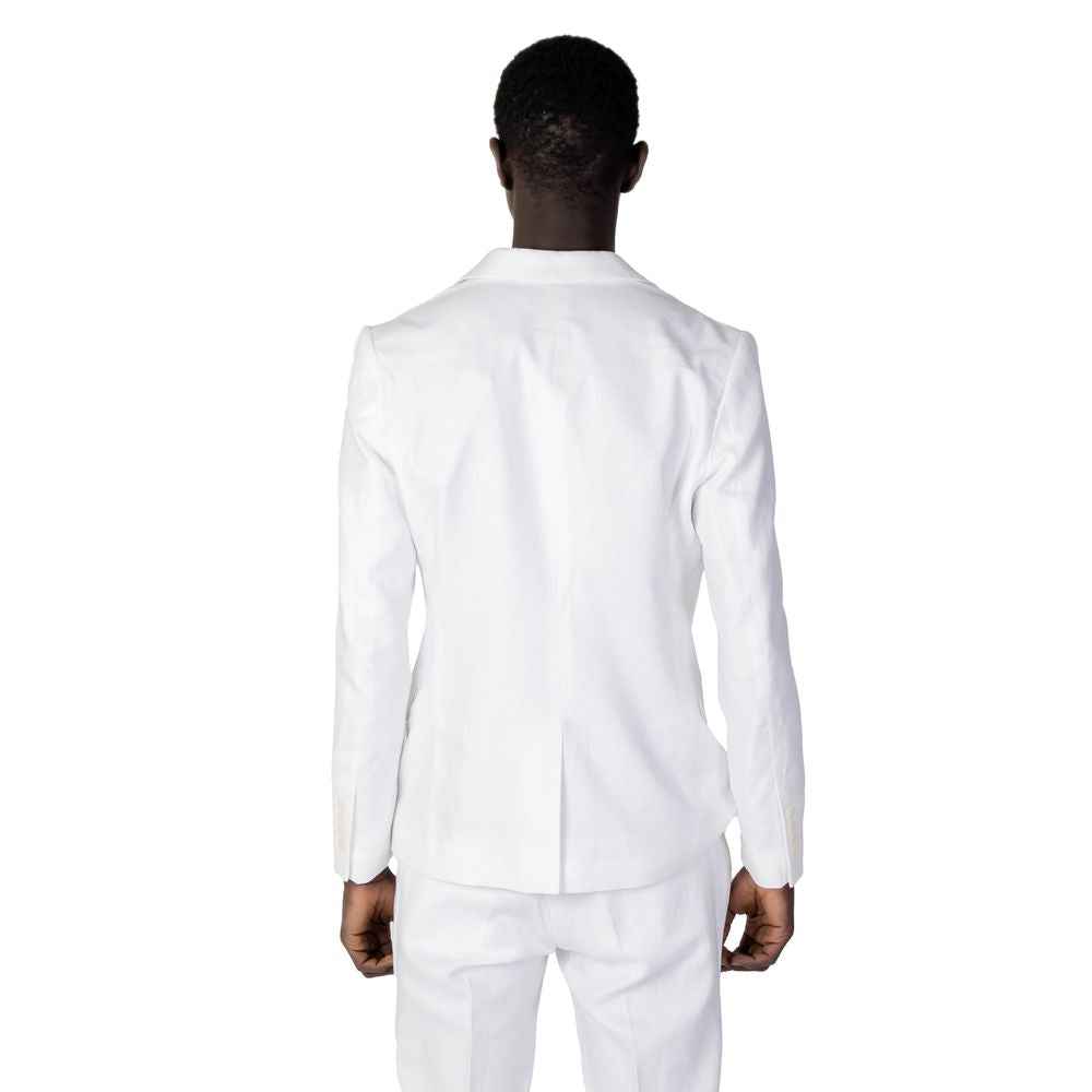 Antony Morato White Linen Blazer AN-10253200008-IT52 | XL