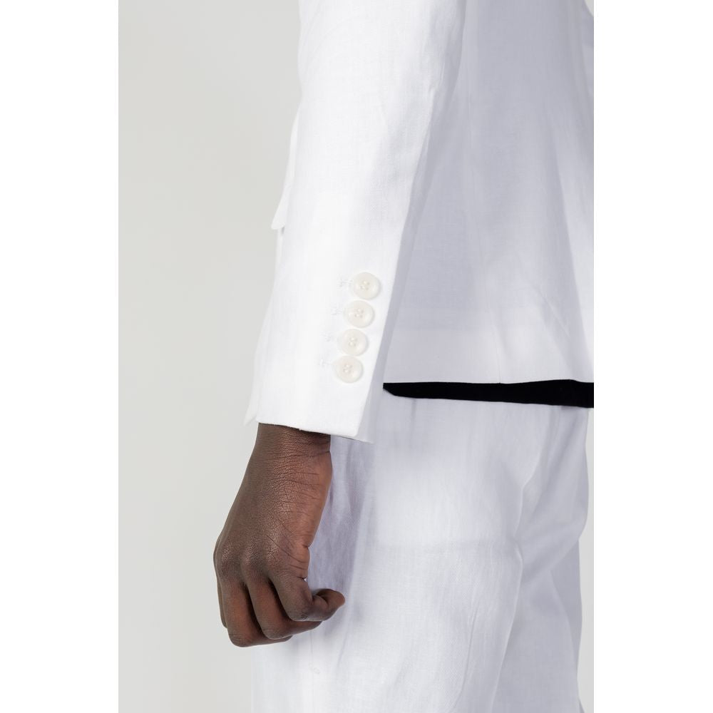 Antony Morato White Linen Blazer AN-10253200008-IT52 | XL