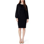 Rinascimento Black Polyester Long RI-11296600009-IT38|XS