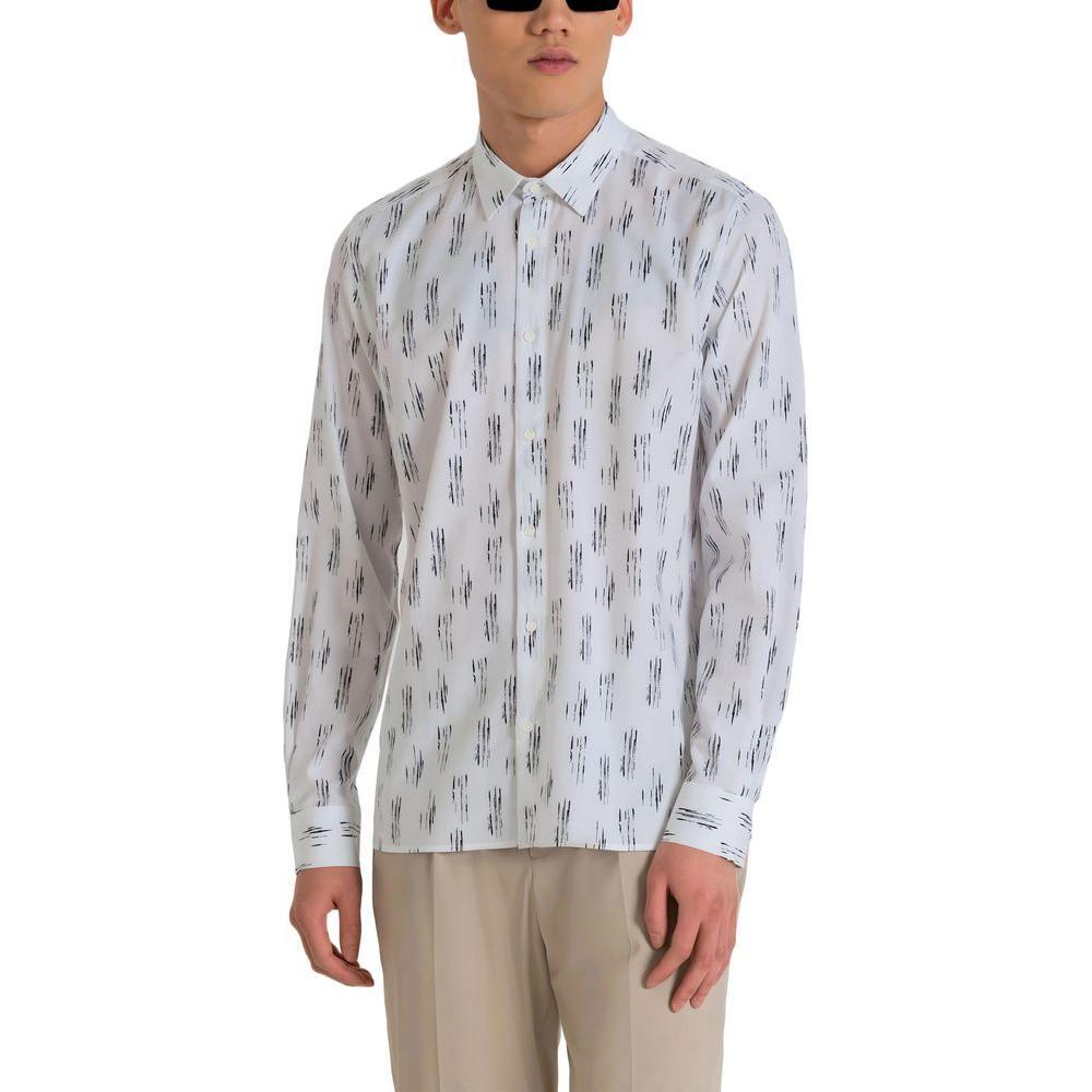 Antony Morato White Viscose Shirt AN-13369000008-IT48 | M