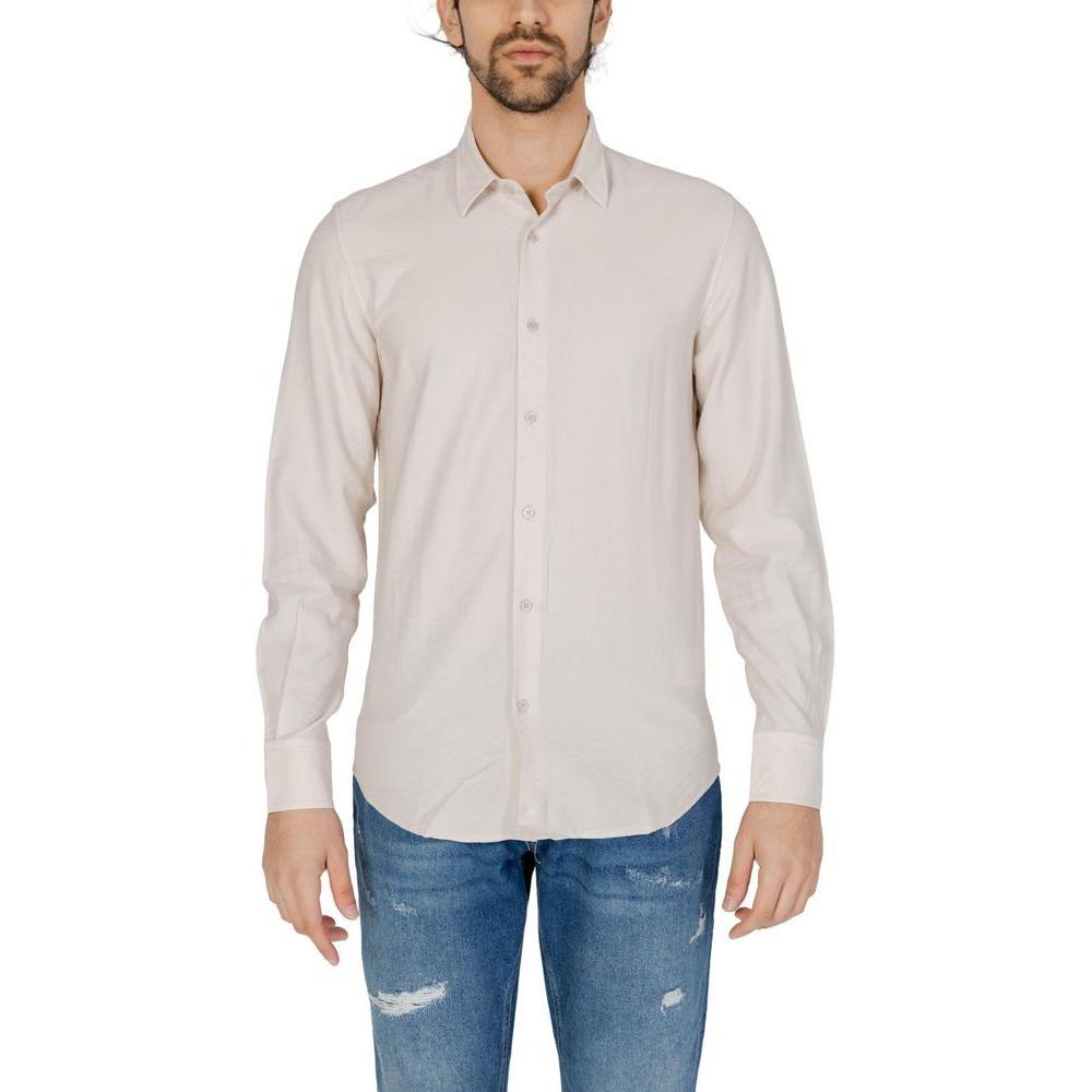 Antony Morato Beige Viscose Shirt AN-13369802507-IT54 | XXL