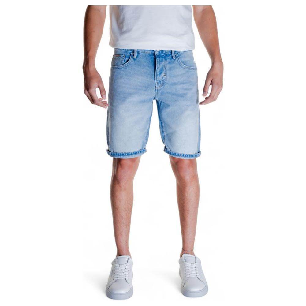 Antony Morato Light Blue Cotton Bermuda AN-13379700236-W29