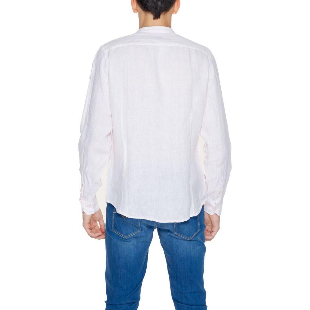 Blauer Multicolor Linen Shirt BL-13447600145-IT46 | M