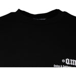 Dolce & Gabbana Black Amore Print Cotton Crew Neck T-shirt TSH87128-46