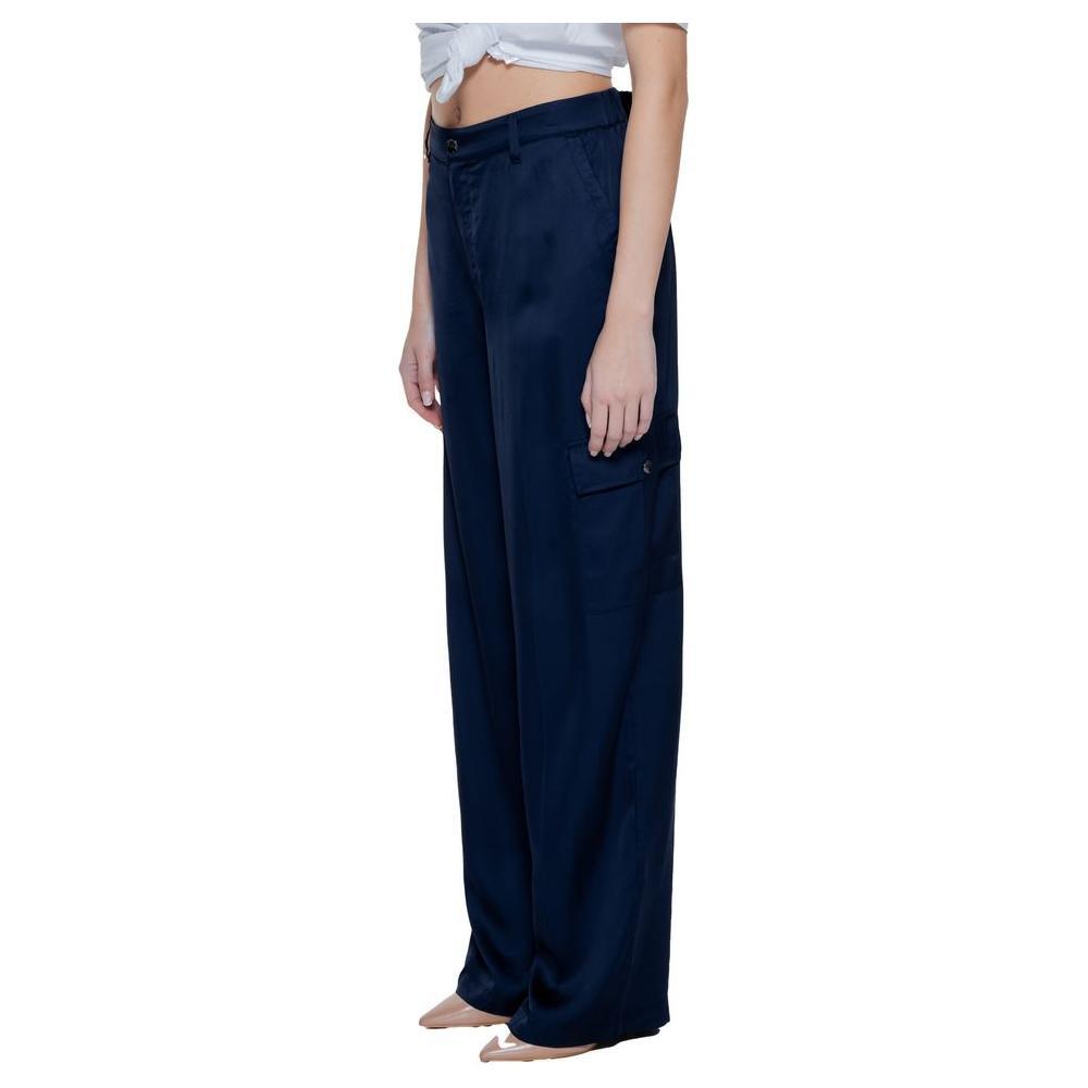 Street One Blue Viscose Pant ST-14205200010-W38 | L32