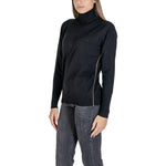 Alviero Martini Prima Classe Black Viscose Turtleneck AL-14625300009-IT46 | L
