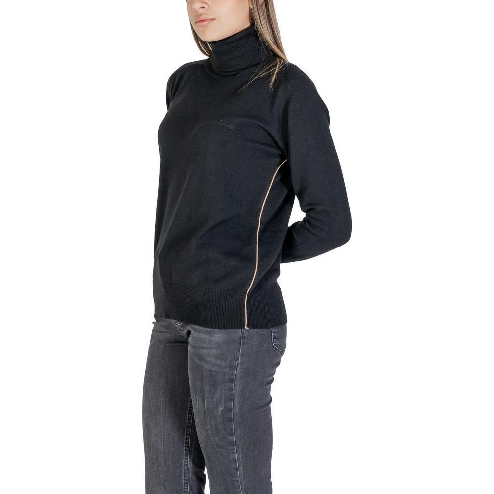 Alviero Martini Prima Classe Black Viscose Turtleneck AL-14625300009-IT46 | L