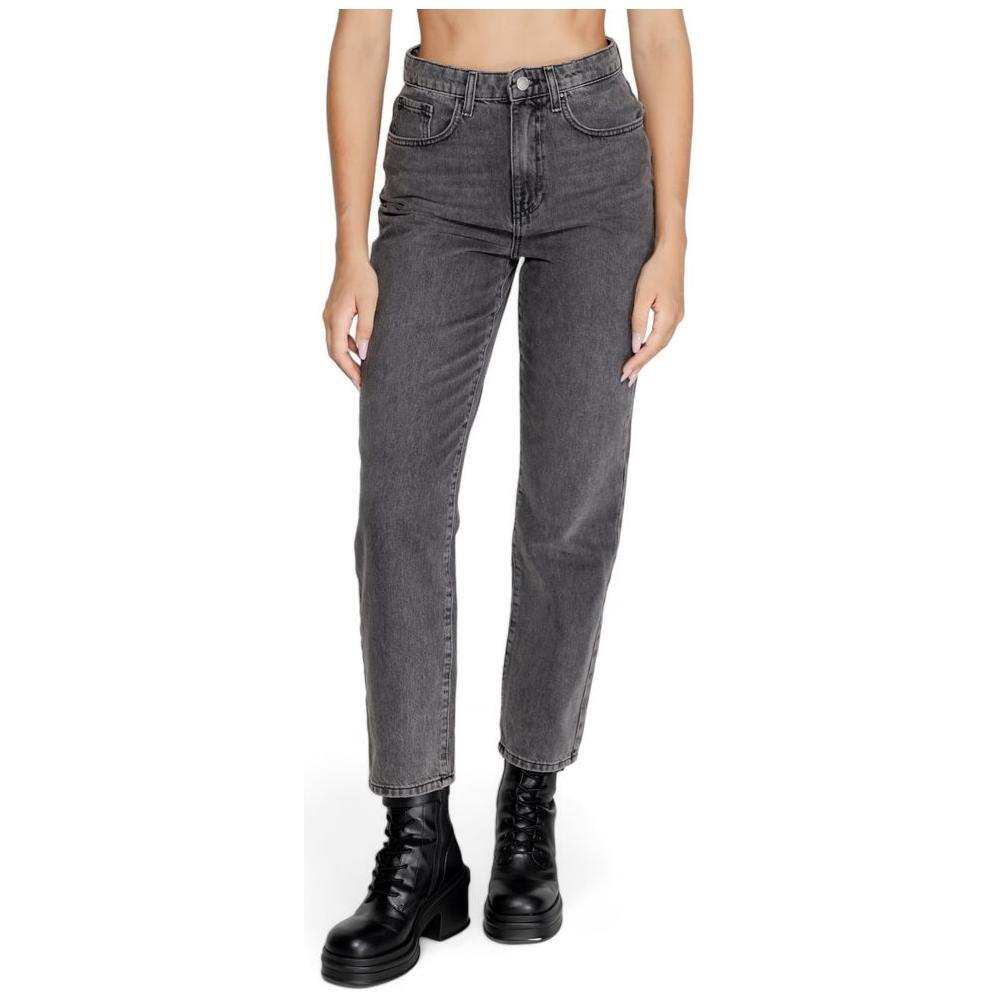 Only Gray Cotton Mom Jean ON-14844300138-W27 | L32