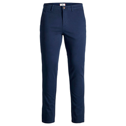 Jack Jones Blue Cotton Skinny Pant