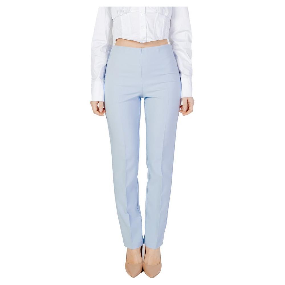 Sandro Ferrone Blue Polyester Pant SA-13496100132-IT46 | L