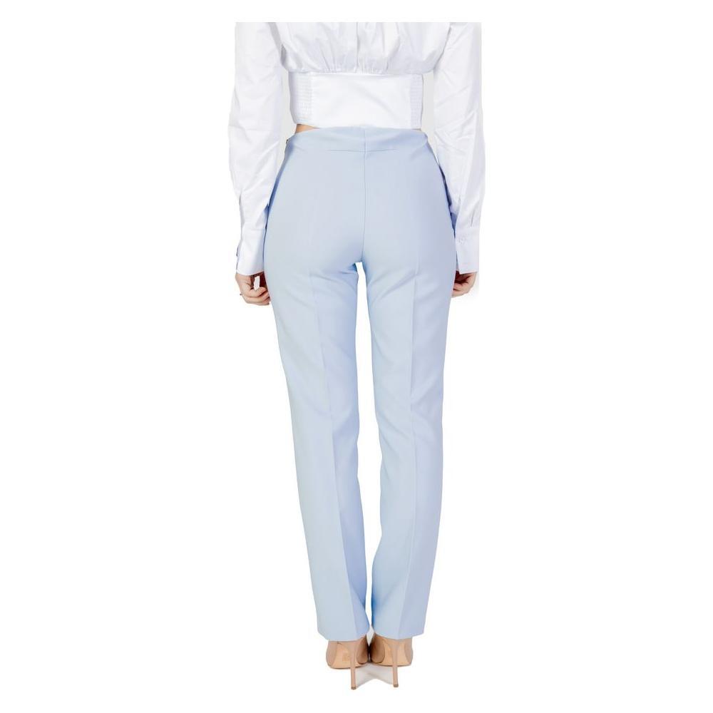 Sandro Ferrone Blue Polyester Pant SA-13496100132-IT46 | L