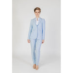 Sandro Ferrone Blue Polyester Pant SA-13496100132-IT46 | L
