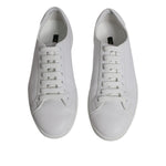 Dolce & Gabbana White Low Top Men Saint Tropez Sneakers Shoes MV7548-45