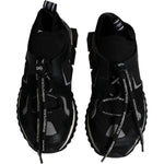 Dolce & Gabbana Black White Logo Sorrento Mens Sneakers Shoes MV6490-39
