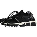 Dolce & Gabbana Black White Logo Sorrento Mens Sneakers Shoes MV6490-39