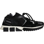 Dolce & Gabbana Black White Logo Sorrento Mens Sneakers Shoes MV6490-39