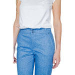 Street One Blue Polyester Pant ST-13548100126-W40 | L30