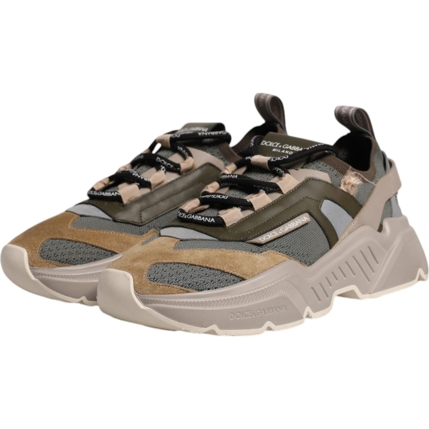 Dolce & Gabbana Multicolor Daymaster Low Top Sneakers Shoes MV6586-40