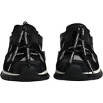 Dolce & Gabbana Black White Logo Sorrento Sneakers Shoes LA12155-36.5