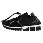 Dolce & Gabbana Black White Logo Sorrento Sneakers Shoes LA12155-36.5