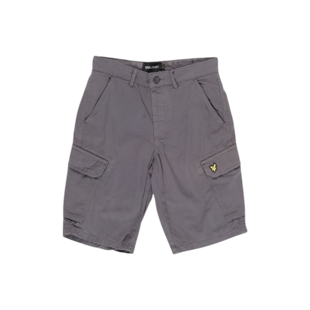 Lyle & Scott Gray Cotton Bermuda