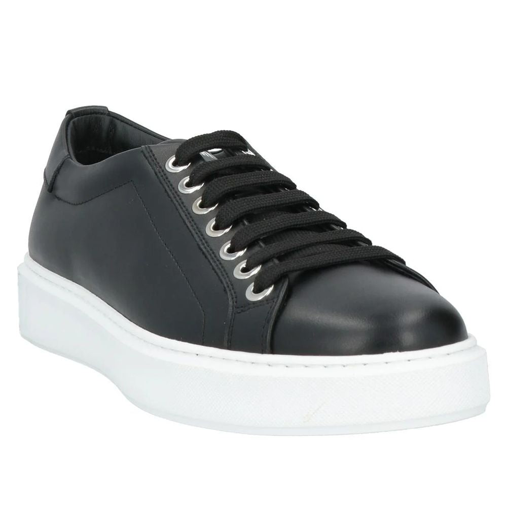 Les Hommes Black Calfskin Men Sneaker LE-14344-EU42/US9