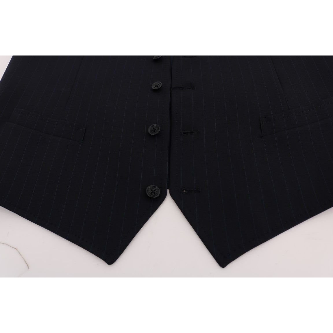 Dolce & Gabbana Blue STAFF Wool Stretch Vest SIG60367-1