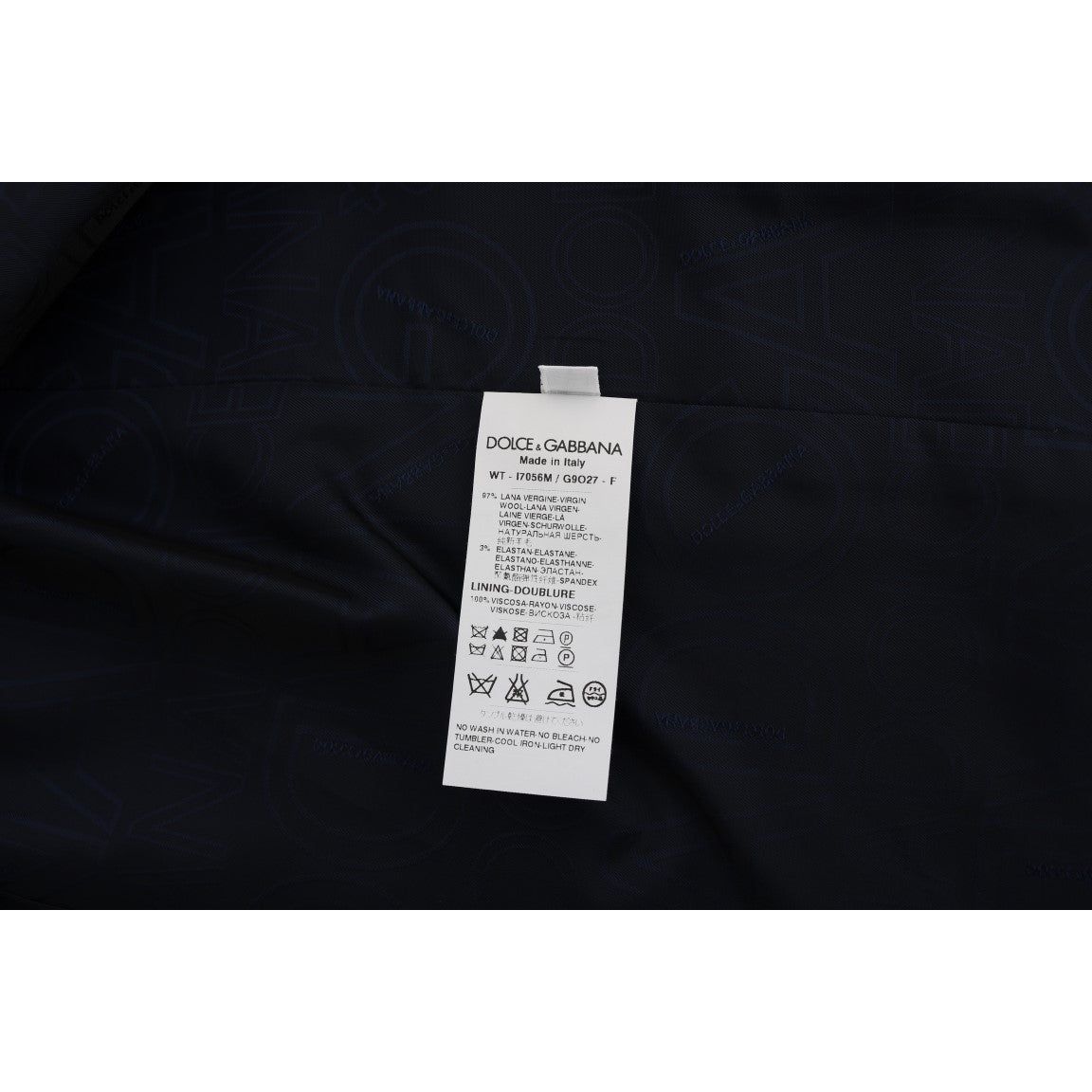Dolce & Gabbana Blue STAFF Wool Stretch Vest SIG60367-1