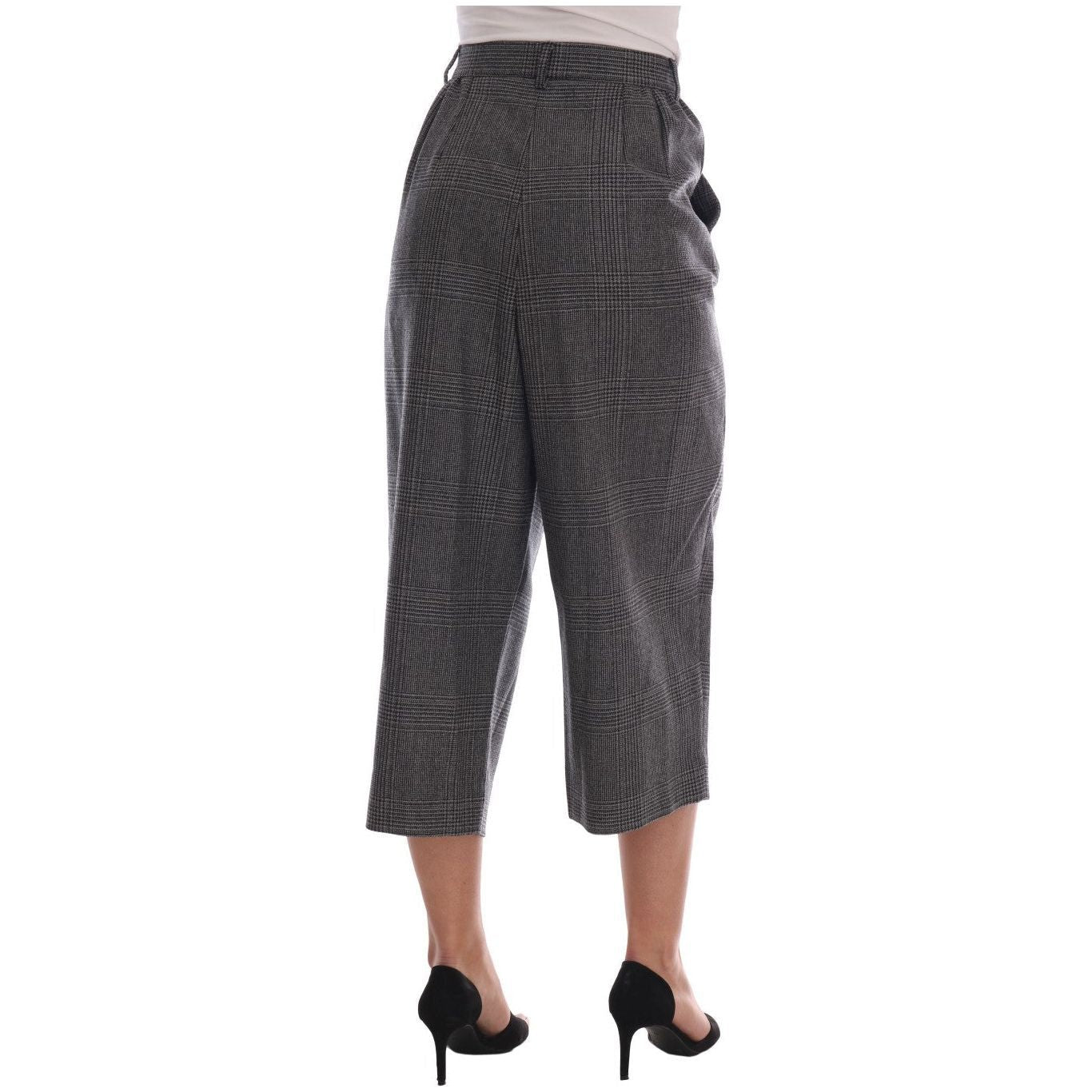Dolce & Gabbana Gray Wool Capri Pants BYX1219-1