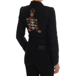 Dolce & Gabbana Black Brocade Blazer Jacket JKT1117-2