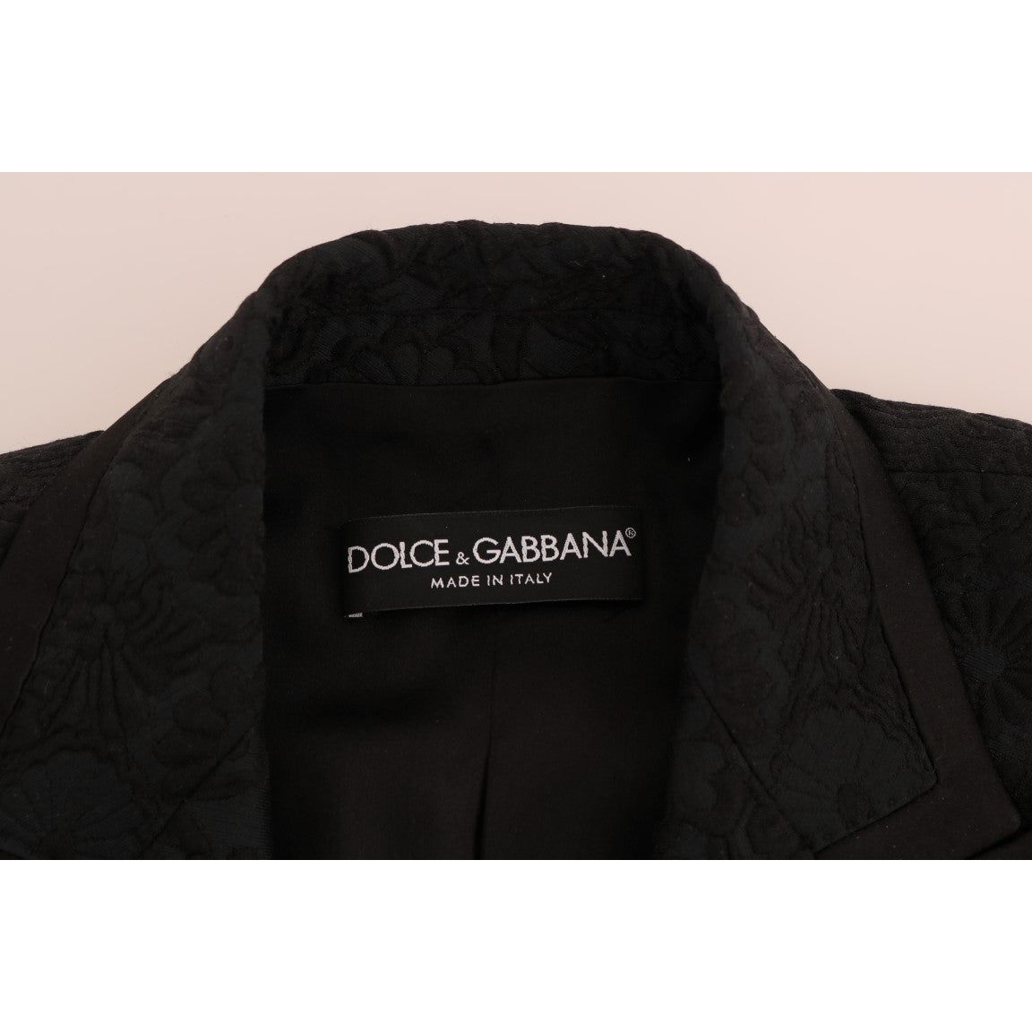 Dolce & Gabbana Black Brocade Blazer Jacket JKT1117-2