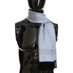 Dolce & Gabbana Blue Silk Polka Dot Scarf MS2252