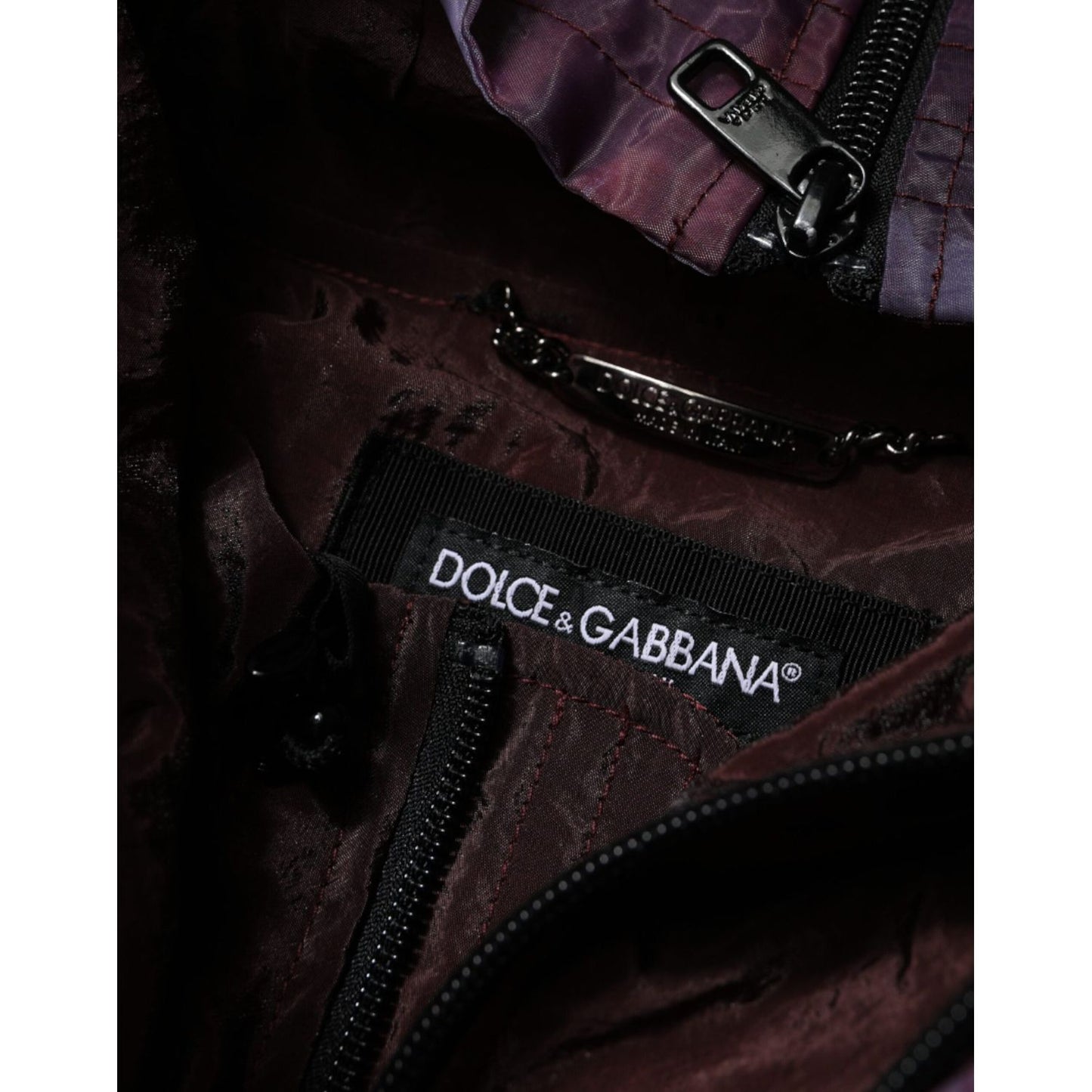 Dolce & Gabbana Purple Camouflage Hooded Men Blouson Jacket JKT4170-46