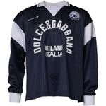 Dolce & Gabbana Blue Logo Jersey Collared Pullover Sweater TSH87515-48