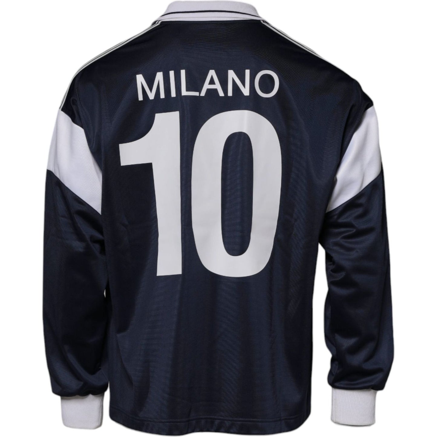 Dolce & Gabbana Blue Logo Jersey Collared Pullover Sweater TSH87515-48