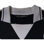 Dolce & Gabbana Blue Logo Jersey Collared Pullover Sweater TSH87515-48
