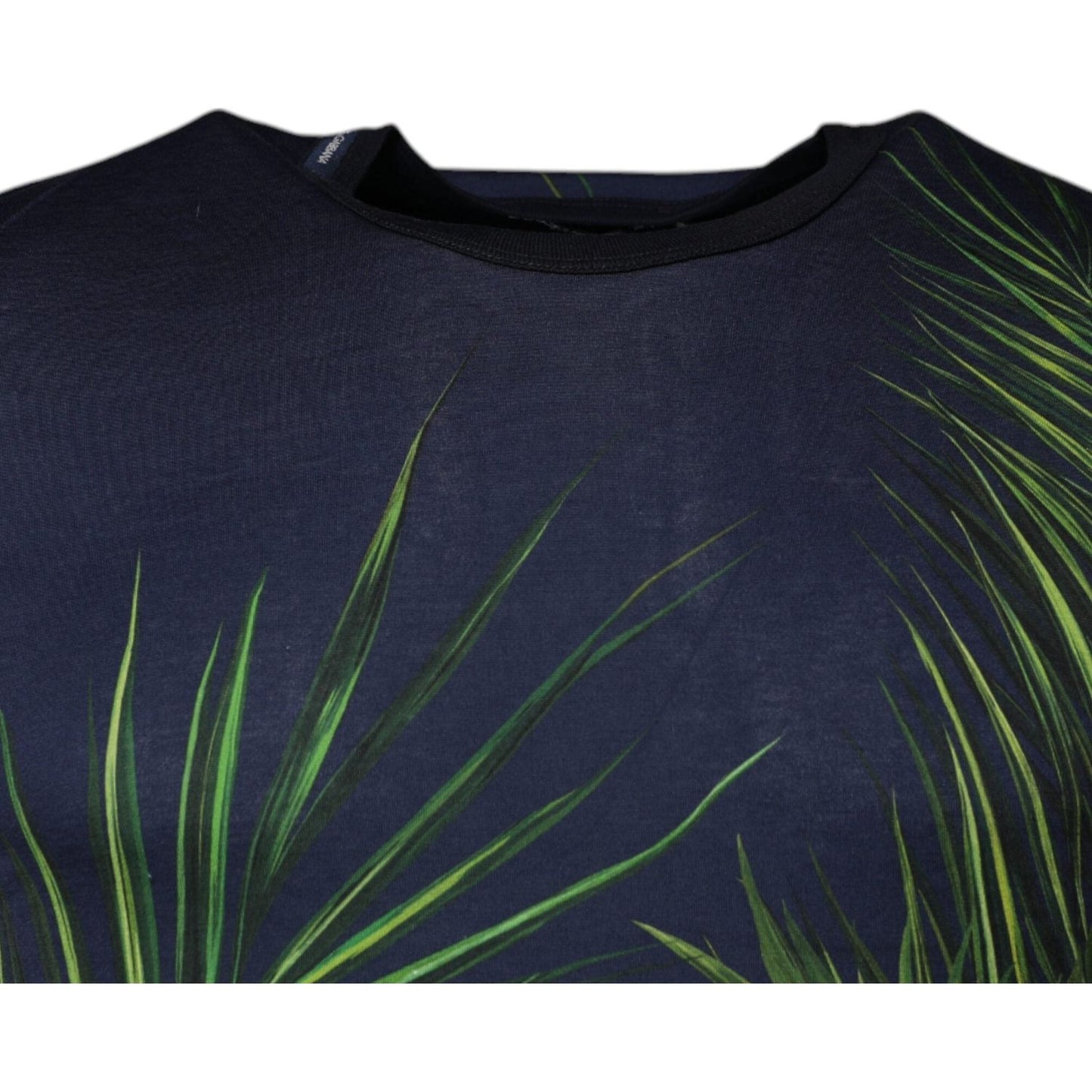 Dolce & Gabbana Blue Tree Print CrewNeck Short Sleeve T-shirt TSH87536-44
