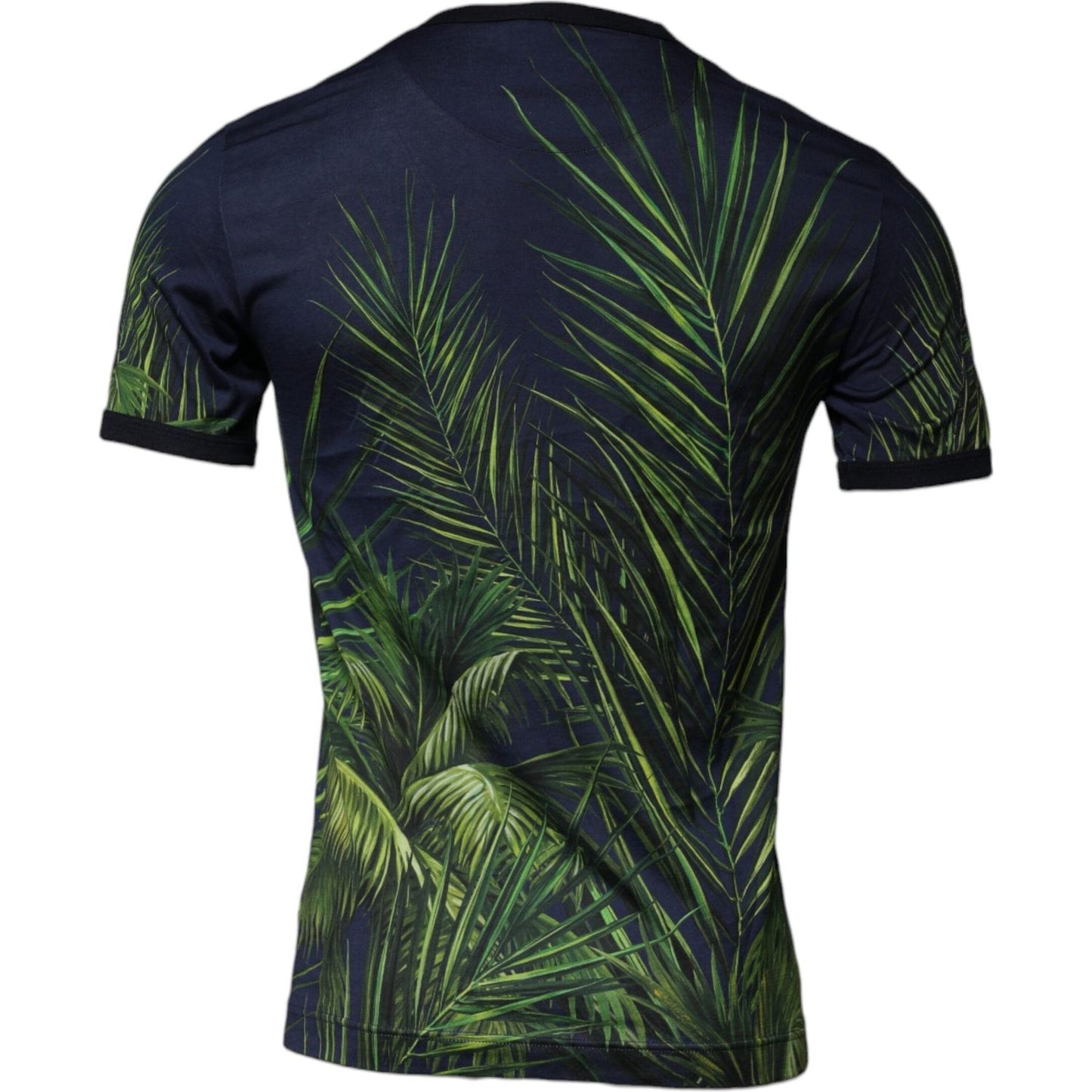 Dolce & Gabbana Blue Tree Print CrewNeck Short Sleeve T-shirt TSH87536-44
