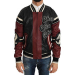 Dolce & Gabbana Leather Club Lounge Black Red Jacket JKT1103-1