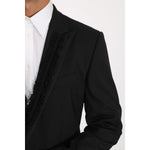 Dolce & Gabbana Black Wool MARTINI Torrero Blazer Jacket KOS1219-1