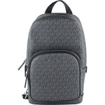 Michael Kors Cooper Medium Black Signature PVC Sling Backpack 99192
