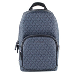 Michael Kors Cooper Medium Navy Signature PVC Sling Backpack 99222