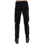 Dolce & Gabbana Black Gray Wool Casual Trousers Stripe Pants SIG30697-54