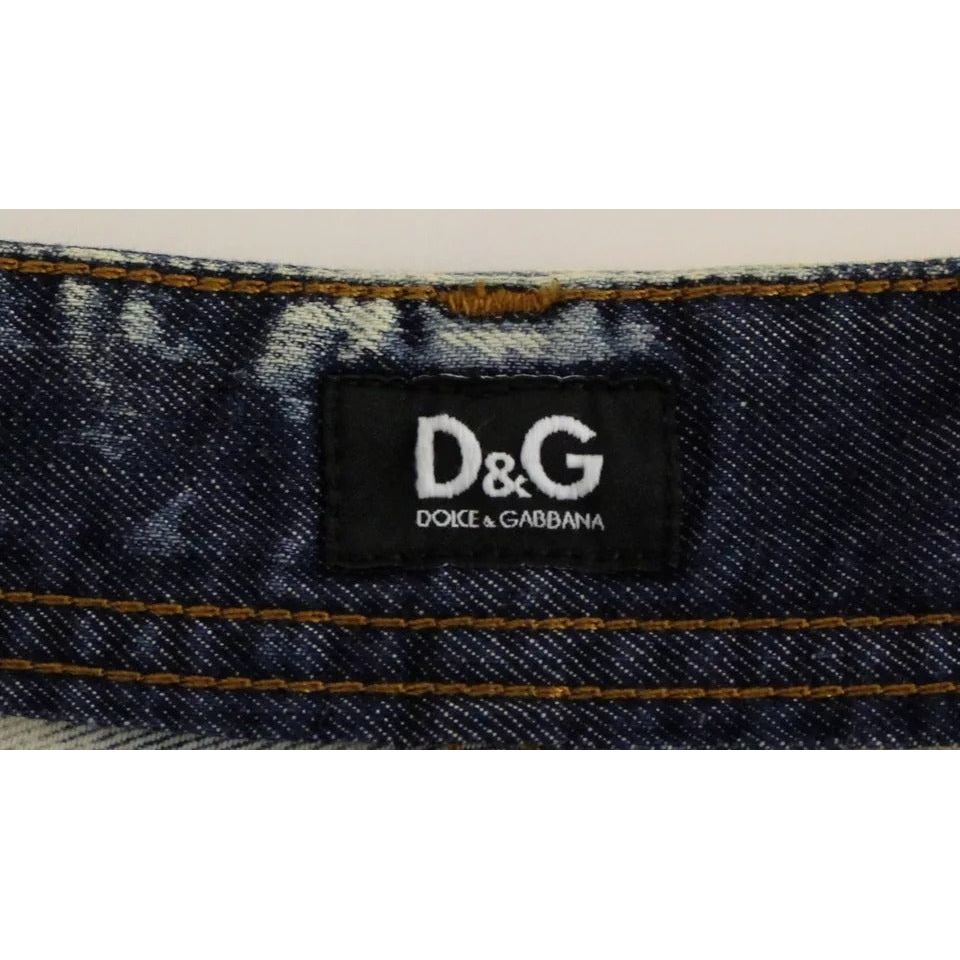 Dolce & Gabbana Blue D&G Cotton Washed Jeans Denim Shorts NOC10555-W25
