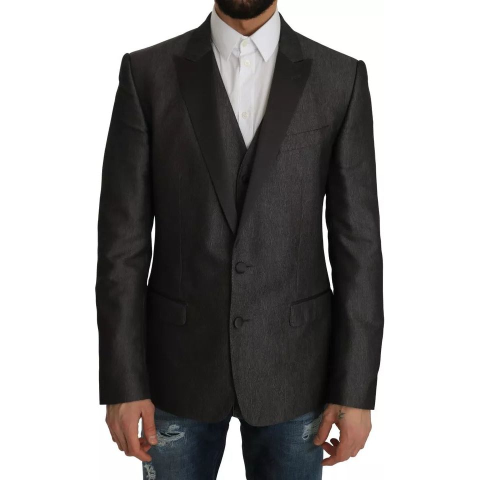 Dolce & Gabbana Gray MARTINI 2 Piece Vest Coat Blazer KOS1169-50