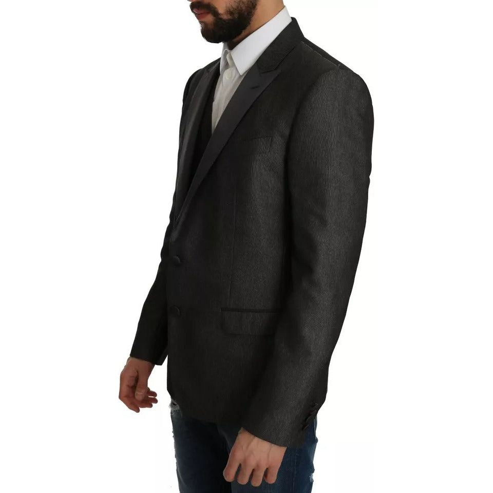 Dolce & Gabbana Gray MARTINI 2 Piece Vest Coat Blazer KOS1169-50