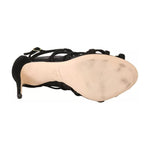 Dolce & Gabbana Black Suede Stilettos Booties Socks Shoes LA4475-39