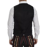 Dolce & Gabbana Multicolor Striped Runway 3 Piece Slim Fit Vest Suit SIG12399-48