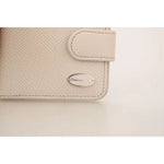 Dolce & Gabbana White Dauphine Leather Condom Case Holder Pocket Wallet VAS15184