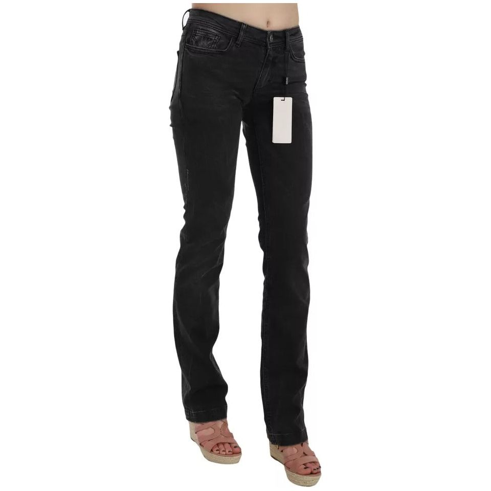 Dolce & Gabbana Black Slim Fit Cotton Jeans D&G Pants BYX1350-W25